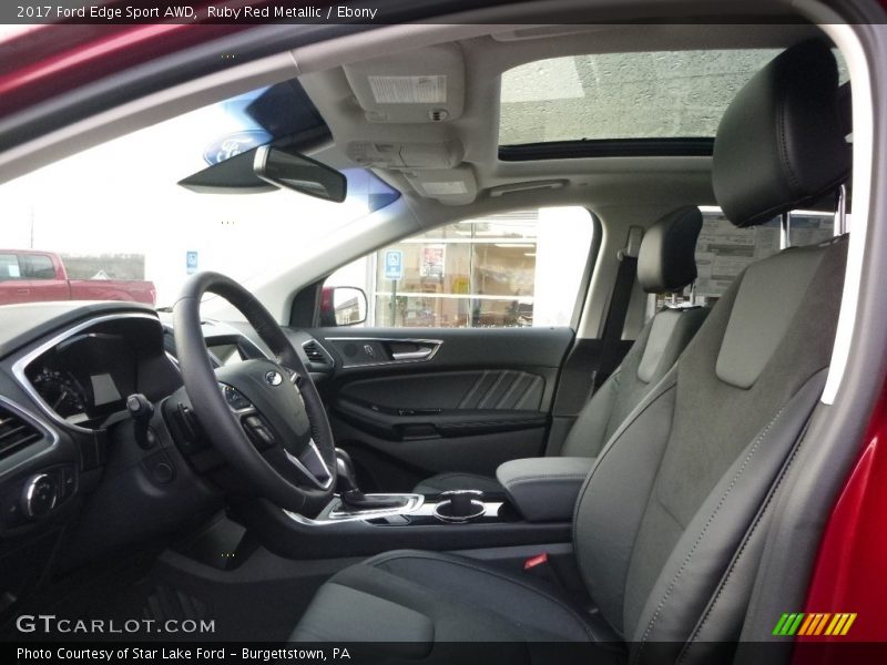 Front Seat of 2017 Edge Sport AWD