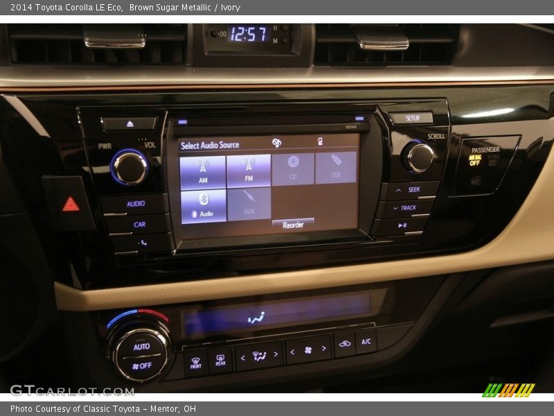 Brown Sugar Metallic / Ivory 2014 Toyota Corolla LE Eco