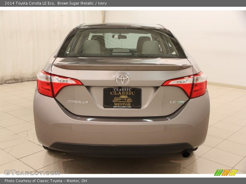 Brown Sugar Metallic / Ivory 2014 Toyota Corolla LE Eco