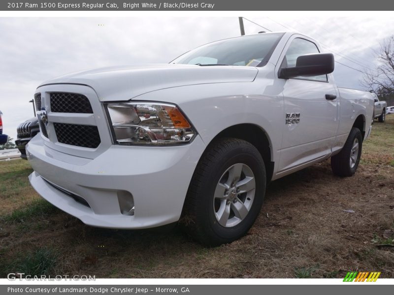 Bright White / Black/Diesel Gray 2017 Ram 1500 Express Regular Cab