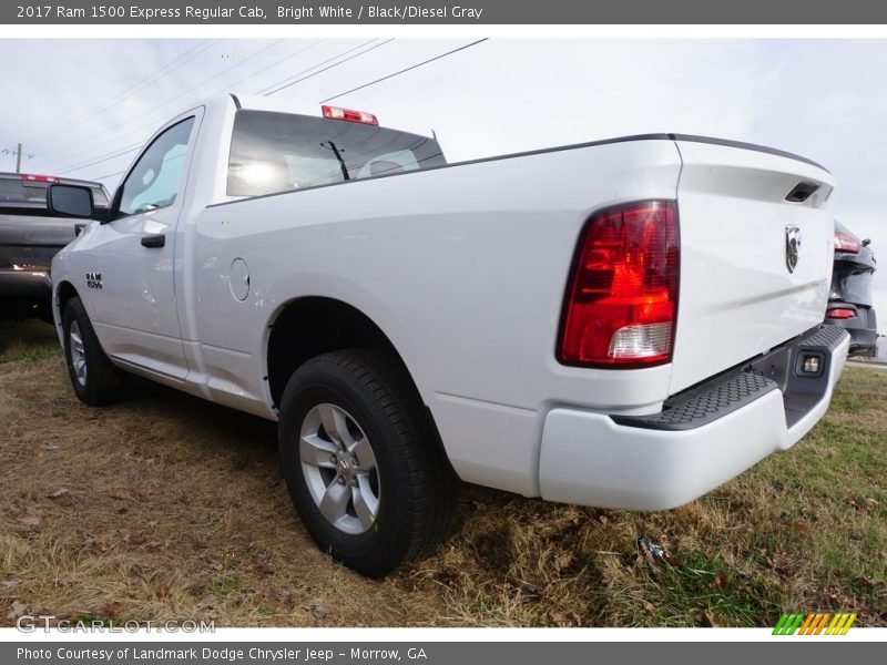 Bright White / Black/Diesel Gray 2017 Ram 1500 Express Regular Cab