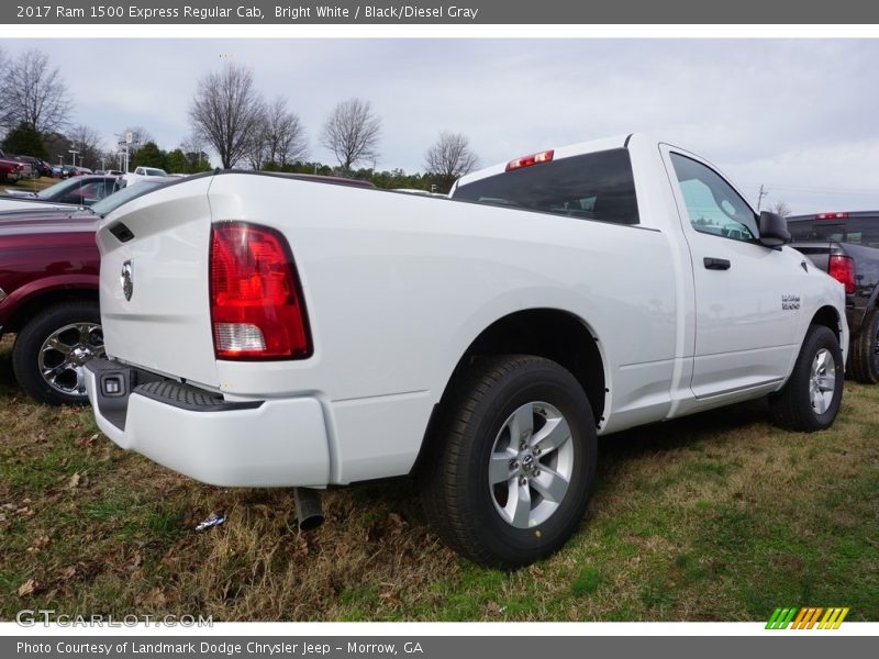 Bright White / Black/Diesel Gray 2017 Ram 1500 Express Regular Cab