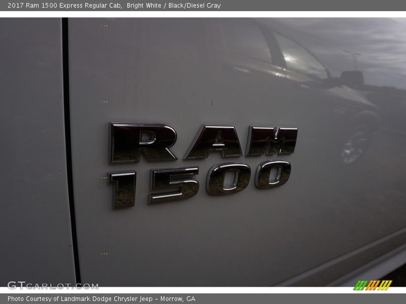 Bright White / Black/Diesel Gray 2017 Ram 1500 Express Regular Cab