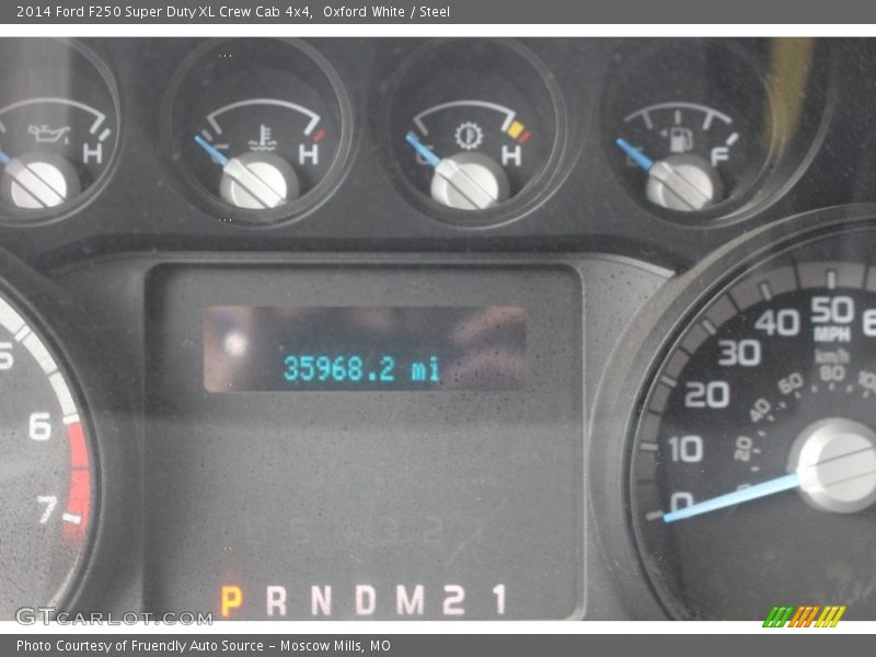 Oxford White / Steel 2014 Ford F250 Super Duty XL Crew Cab 4x4