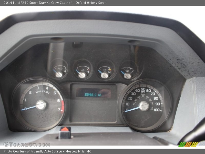 Oxford White / Steel 2014 Ford F250 Super Duty XL Crew Cab 4x4