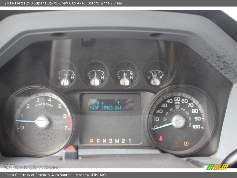 Oxford White / Steel 2014 Ford F250 Super Duty XL Crew Cab 4x4