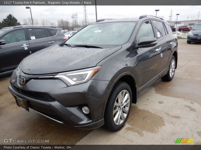 Magnetic Gray Metallic / Black 2017 Toyota RAV4 Platinum