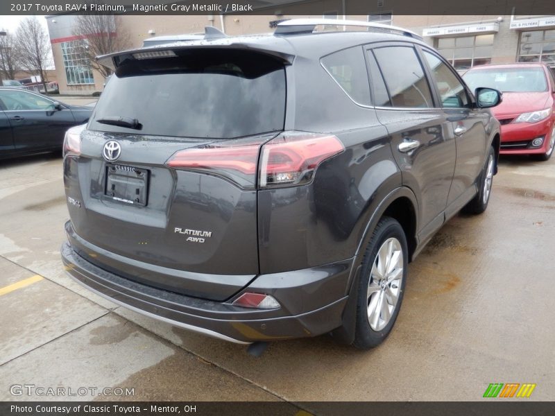 Magnetic Gray Metallic / Black 2017 Toyota RAV4 Platinum
