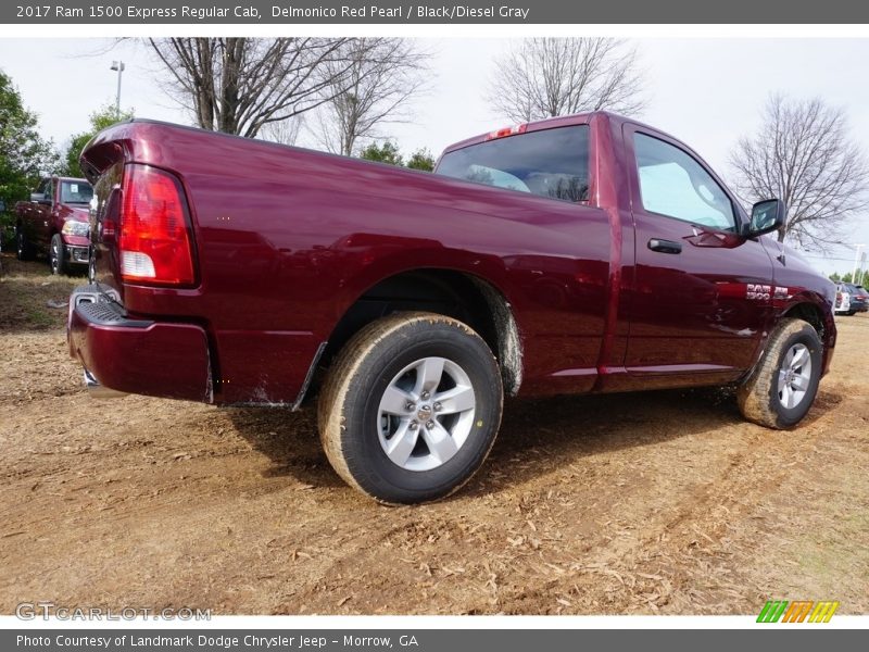 Delmonico Red Pearl / Black/Diesel Gray 2017 Ram 1500 Express Regular Cab