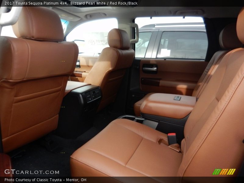 Blizzard Pearl White / Red Rock/Black 2017 Toyota Sequoia Platinum 4x4