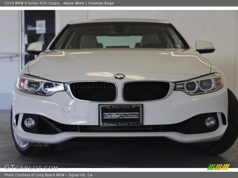 Alpine White / Venetian Beige 2014 BMW 4 Series 435i Coupe
