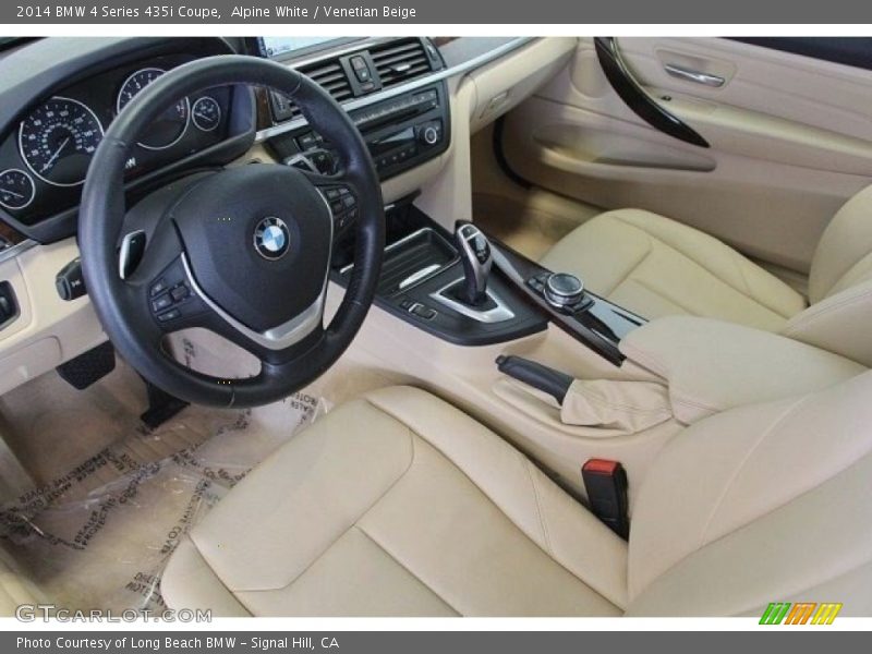 Alpine White / Venetian Beige 2014 BMW 4 Series 435i Coupe