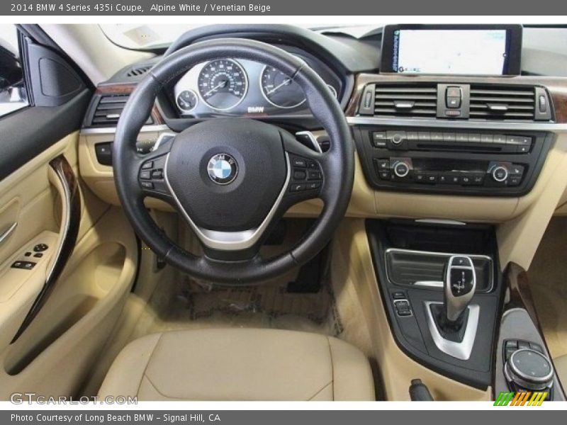 Alpine White / Venetian Beige 2014 BMW 4 Series 435i Coupe