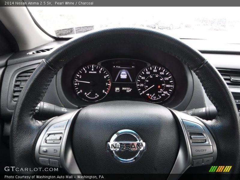 Pearl White / Charcoal 2014 Nissan Altima 2.5 SV