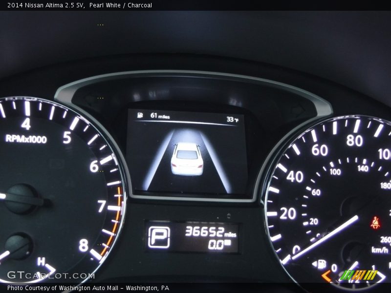 Pearl White / Charcoal 2014 Nissan Altima 2.5 SV