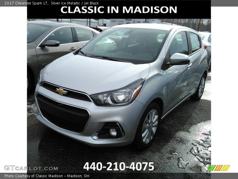 Silver Ice Metallic / Jet Black 2017 Chevrolet Spark LT