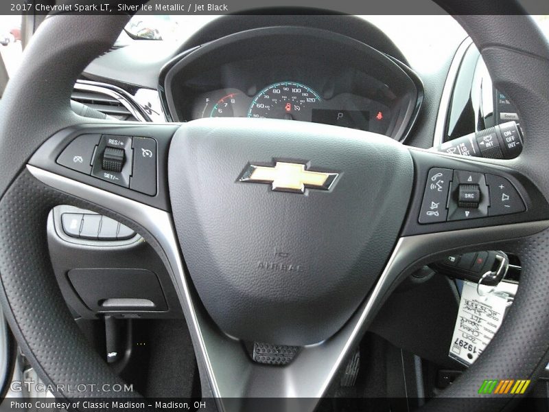 Silver Ice Metallic / Jet Black 2017 Chevrolet Spark LT