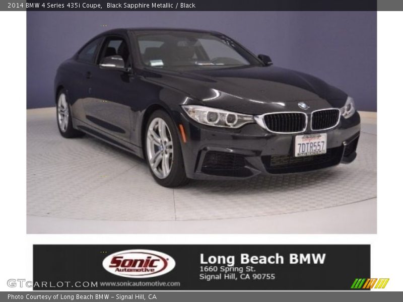 Black Sapphire Metallic / Black 2014 BMW 4 Series 435i Coupe