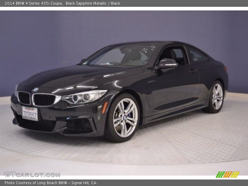 Black Sapphire Metallic / Black 2014 BMW 4 Series 435i Coupe