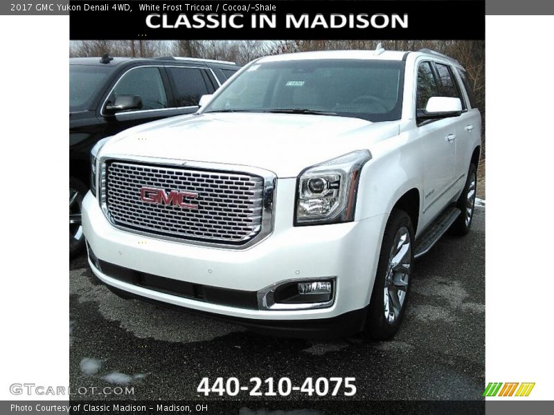 White Frost Tricoat / Cocoa/­Shale 2017 GMC Yukon Denali 4WD