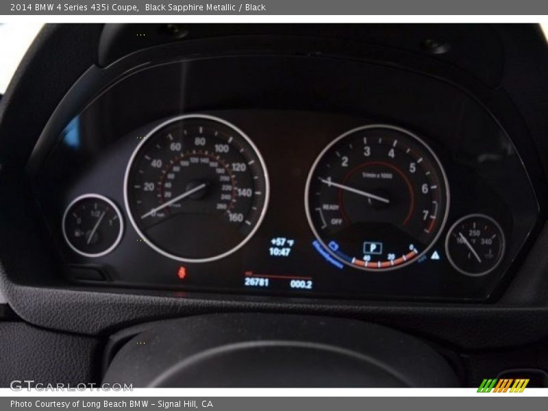Black Sapphire Metallic / Black 2014 BMW 4 Series 435i Coupe