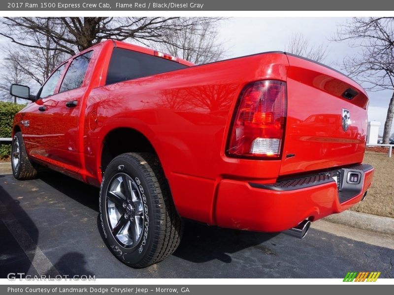 Flame Red / Black/Diesel Gray 2017 Ram 1500 Express Crew Cab