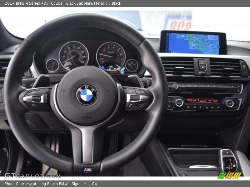 Black Sapphire Metallic / Black 2014 BMW 4 Series 435i Coupe