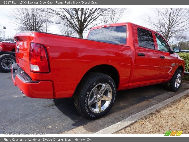 Flame Red / Black/Diesel Gray 2017 Ram 1500 Express Crew Cab