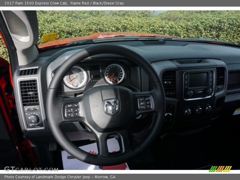 Flame Red / Black/Diesel Gray 2017 Ram 1500 Express Crew Cab
