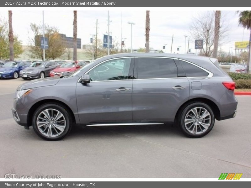 Modern Steel Metallic / Ebony 2017 Acura MDX Technology