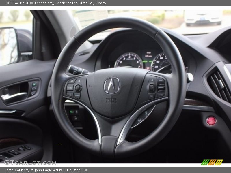 Modern Steel Metallic / Ebony 2017 Acura MDX Technology