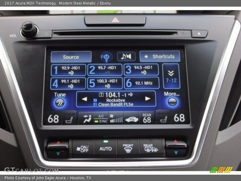 Modern Steel Metallic / Ebony 2017 Acura MDX Technology