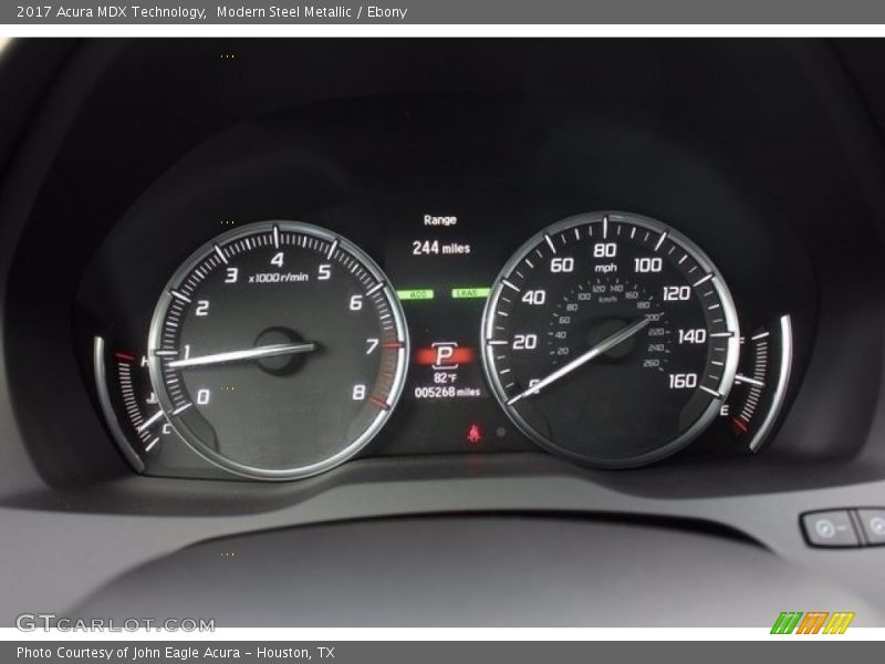 Modern Steel Metallic / Ebony 2017 Acura MDX Technology
