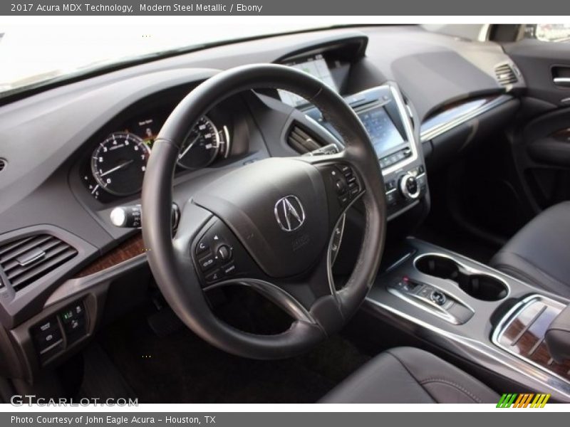 Modern Steel Metallic / Ebony 2017 Acura MDX Technology