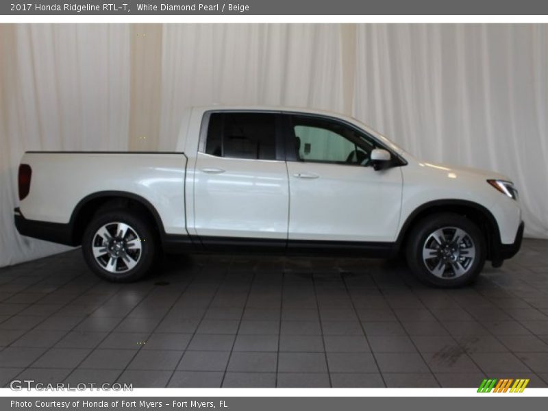 White Diamond Pearl / Beige 2017 Honda Ridgeline RTL-T