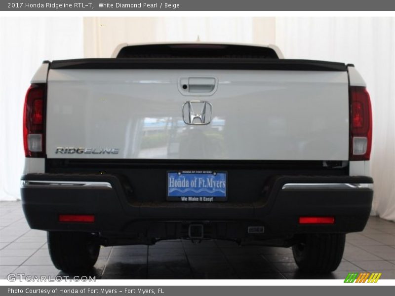 White Diamond Pearl / Beige 2017 Honda Ridgeline RTL-T