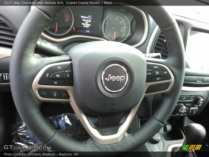 Granite Crystal Metallic / Black 2017 Jeep Cherokee High Altitude 4x4