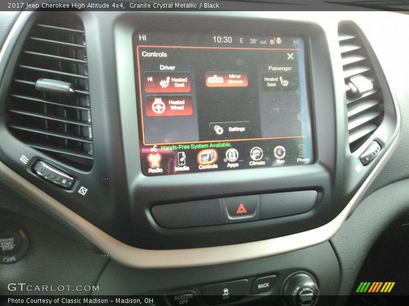 Granite Crystal Metallic / Black 2017 Jeep Cherokee High Altitude 4x4