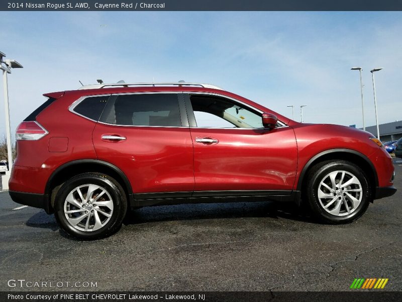 Cayenne Red / Charcoal 2014 Nissan Rogue SL AWD