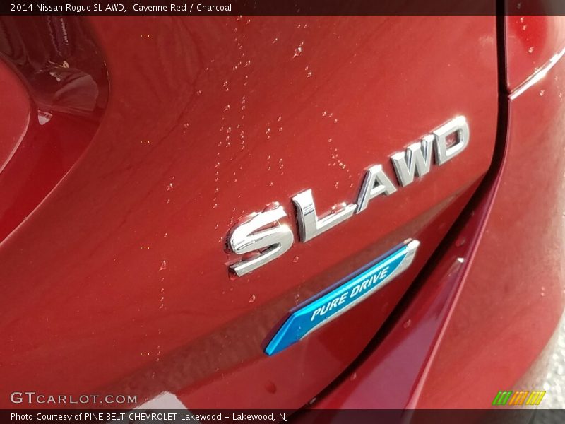 Cayenne Red / Charcoal 2014 Nissan Rogue SL AWD