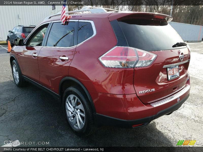 Cayenne Red / Charcoal 2014 Nissan Rogue SL AWD