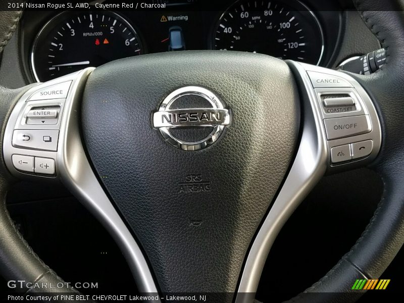 Cayenne Red / Charcoal 2014 Nissan Rogue SL AWD