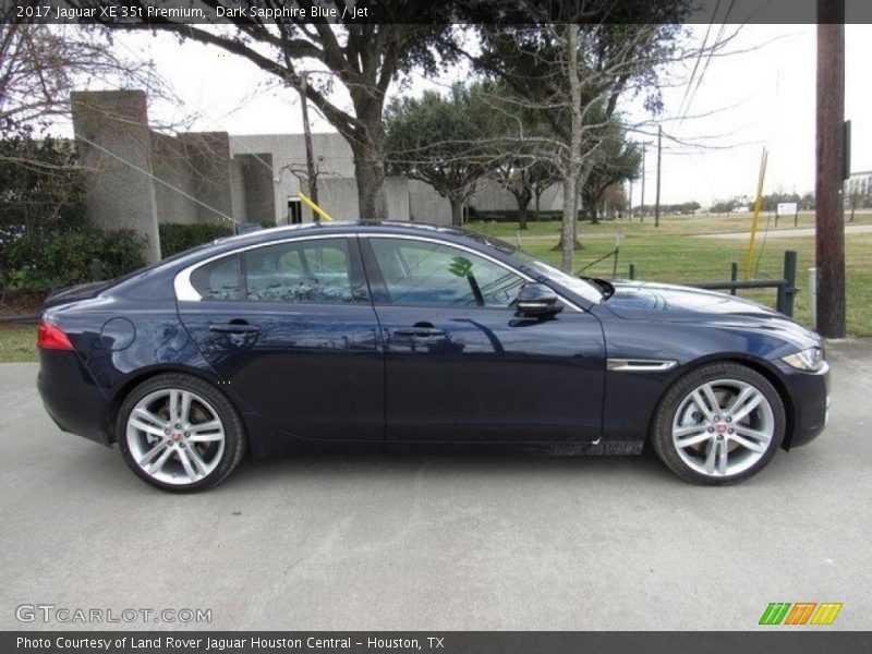 Dark Sapphire Blue / Jet 2017 Jaguar XE 35t Premium