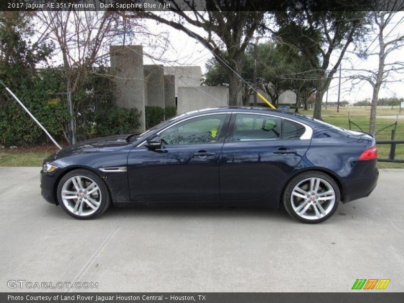 Dark Sapphire Blue / Jet 2017 Jaguar XE 35t Premium