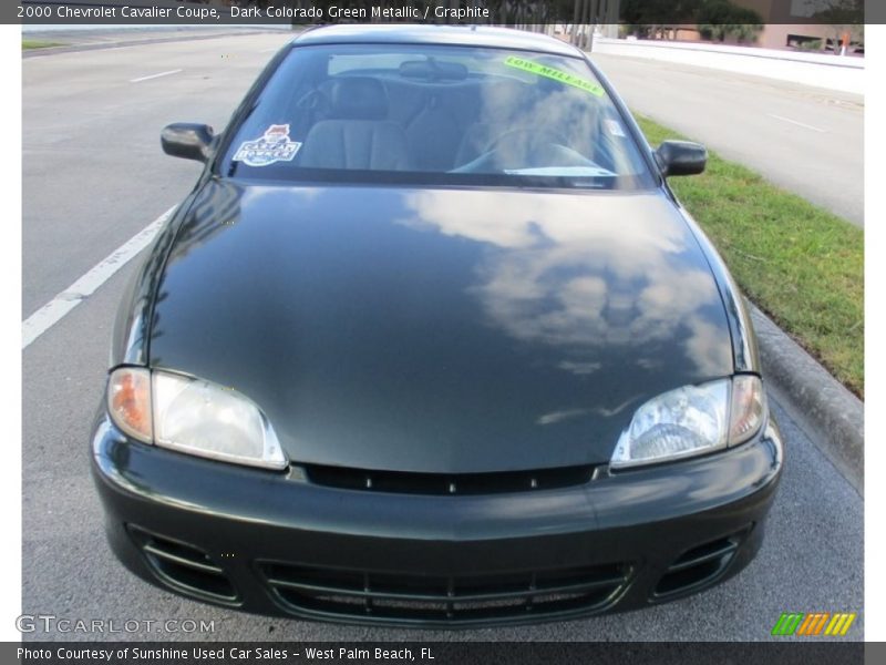 Dark Colorado Green Metallic / Graphite 2000 Chevrolet Cavalier Coupe