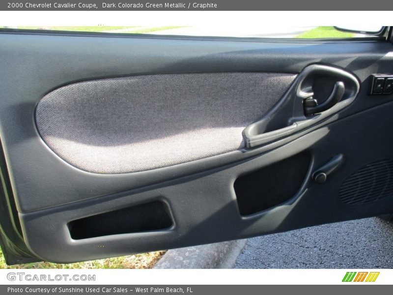 Dark Colorado Green Metallic / Graphite 2000 Chevrolet Cavalier Coupe