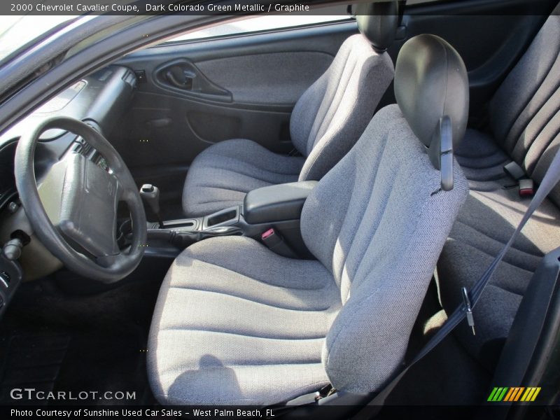 Dark Colorado Green Metallic / Graphite 2000 Chevrolet Cavalier Coupe