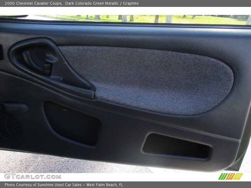 Dark Colorado Green Metallic / Graphite 2000 Chevrolet Cavalier Coupe