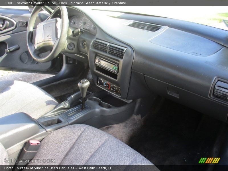 Dark Colorado Green Metallic / Graphite 2000 Chevrolet Cavalier Coupe