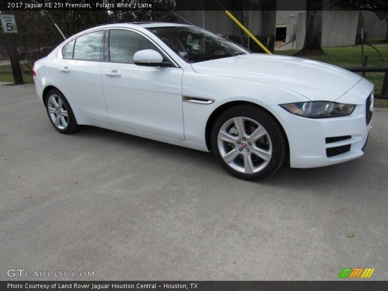 Polaris White / Latte 2017 Jaguar XE 25t Premium